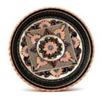 Bakır Yuvarlak Servis Tepsisi