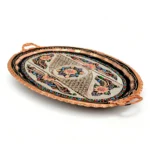 Bakır Oval Servis Tepsisi