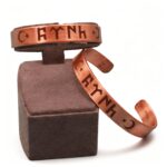 Bakır Bileklik Türk Yazılı (Göktürkçe)