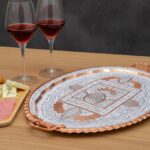 Bakır Oval Servis Tepsisi